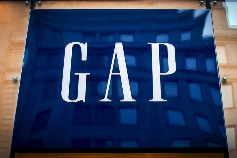 FILE PHOTO: The sign for a Gap store is seen