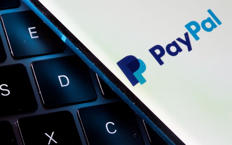 FILE PHOTO: Photo illustration of a PayPal logo