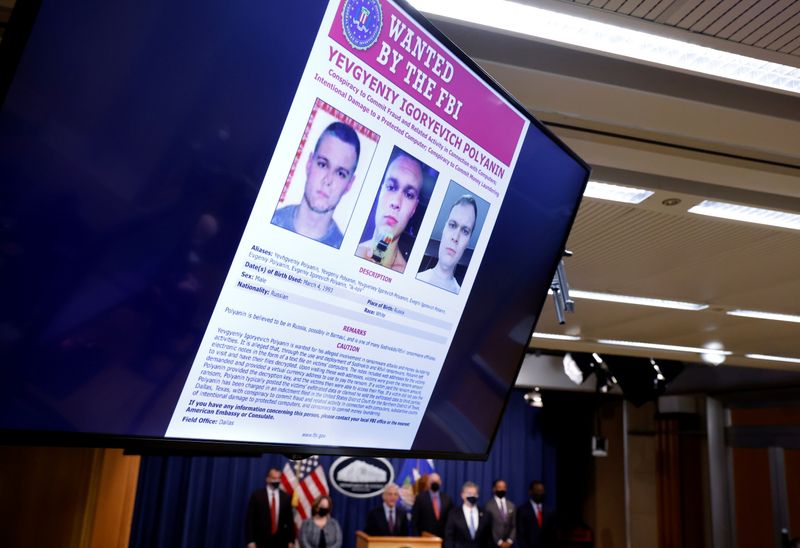 U.S. Attorney General Garland announces cyber attack indictment during news