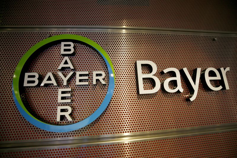 FILE PHOTO: Logo of Bayer AG is pictured at the