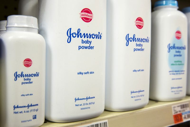 FILE PHOTO: Bottles of Johnson & Johnson baby powder line
