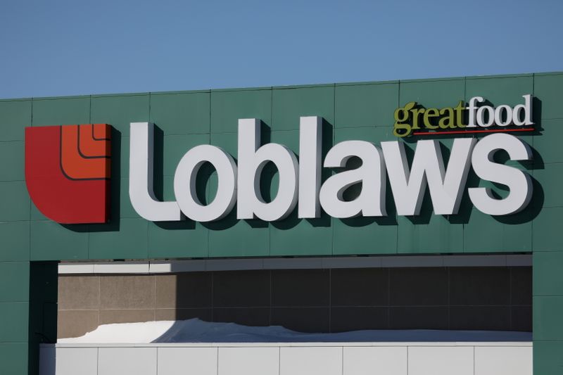 FILE PHOTO: A Loblaw logo is seen outside a grocery