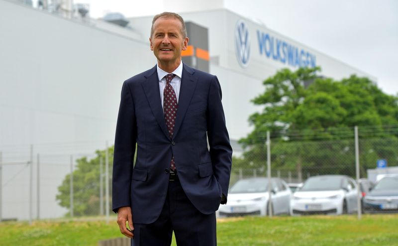 FILE PHOTO: German President Frank-Walter Steinmeier visits Volkswagen plant in