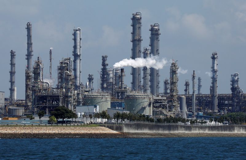 FILE PHOTO: A general view of Shell’s Pulau Bukom petrochemical