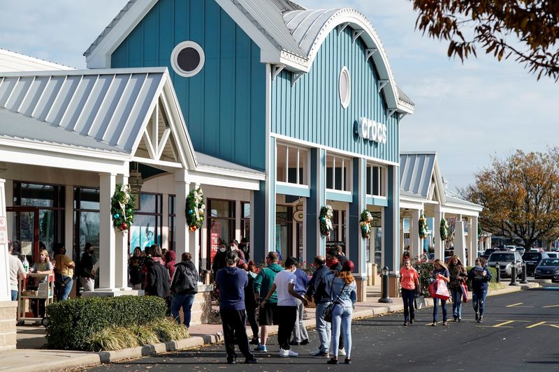 FILE PHOTO: People shop on Black Friday in Rehoboth Beach,