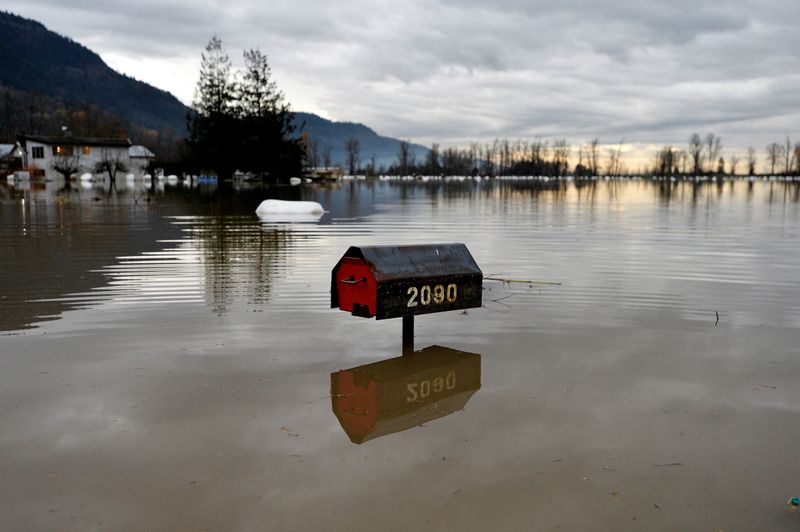 FILE PHOTO: Rainstorms cause flooding in the western Canadian province