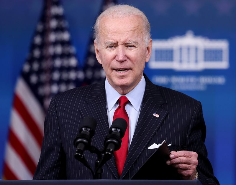 U.S. President Joe Biden delivers remarks on the economy at