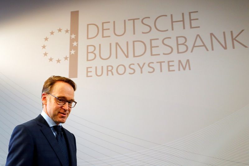 FILE PHOTO: German Bundesbank President Jens Weidmann presents the annual