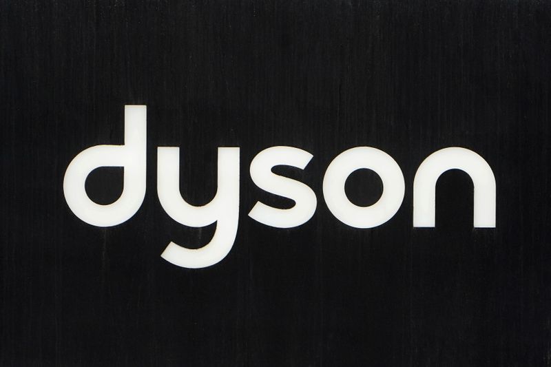 FILE PHOTO: A Dyson logo is seen on 5th Ave