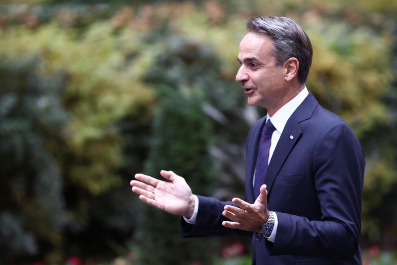 Britain’s PM Johnson meets with Greece’s PM Mitsotakis in London