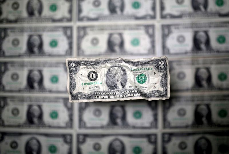 FILE PHOTO: FILE PHOTO: U.S. dollar banknote is seen in
