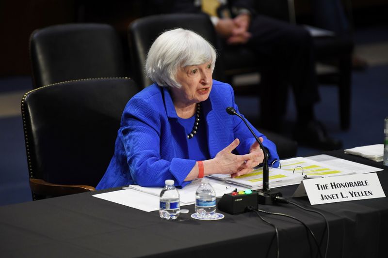 FILE PHOTO: Yellen and Powell testify on the CARES Act