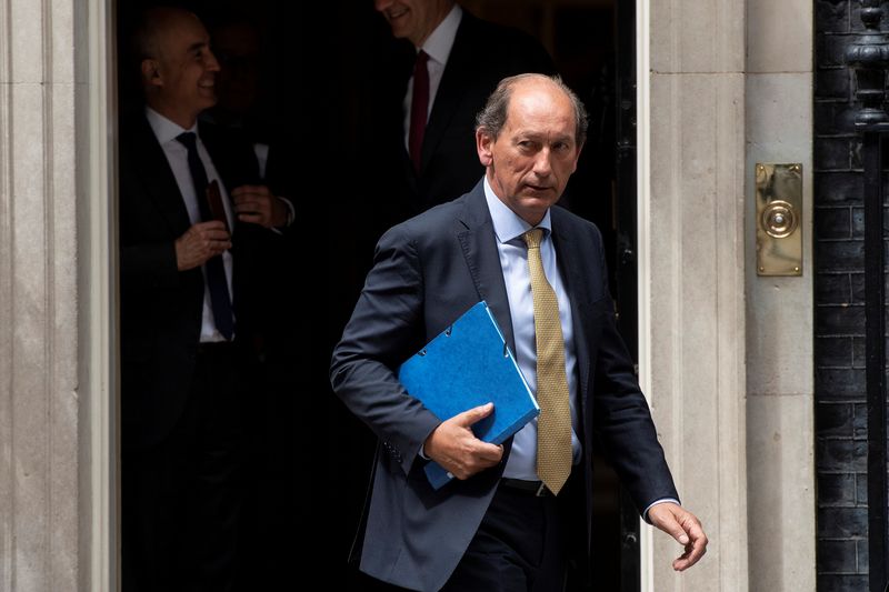 Paul Bulcke, Chairman of Nestle, leaves 10 Downing Street in