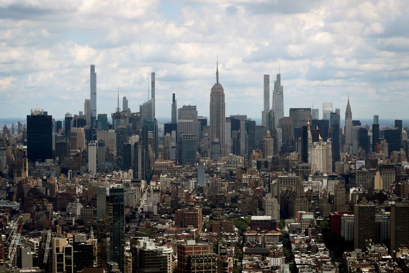 FILE PHOTO: A general view of the skyline of Manhattan
