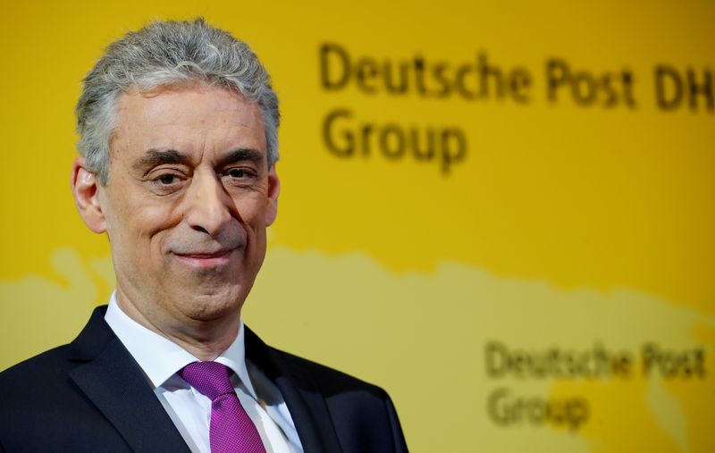 FILE PHOTO: Frank Appel, Chief Executive Officer of German postal