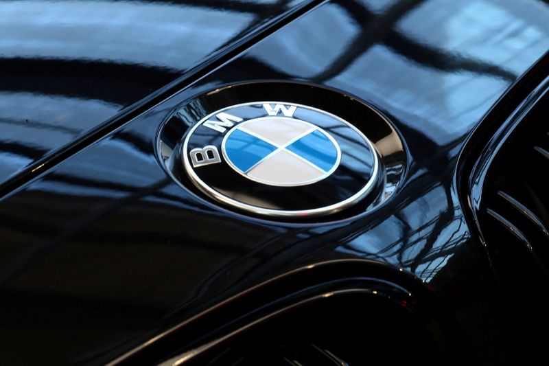 FILE PHOTO: A logo of German luxury carmaker BMW is