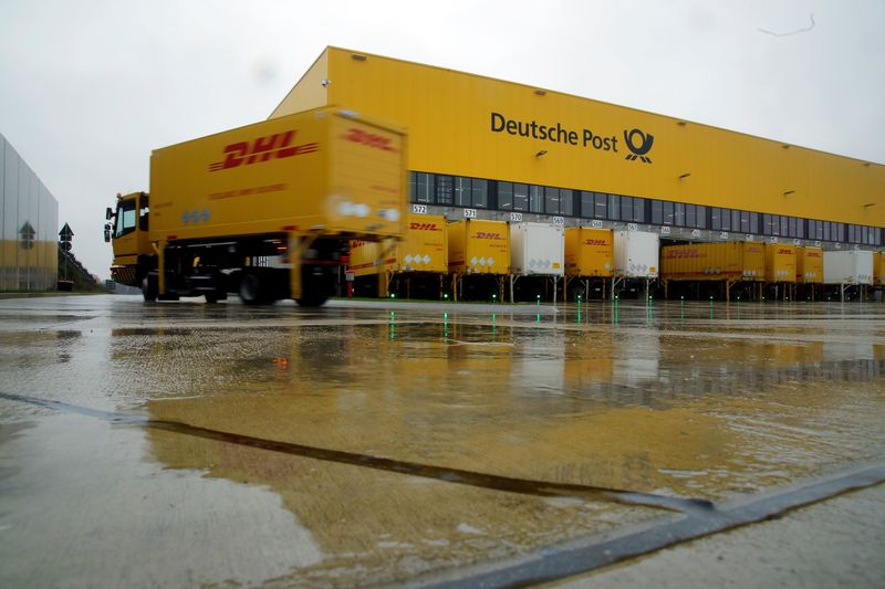 Presentation of a new DHL/Deutsche Post parcel center in Bochum