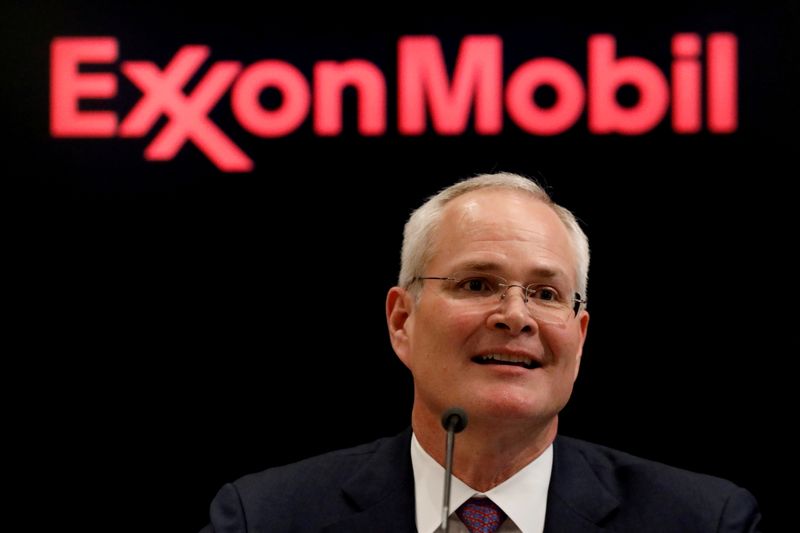 FILE PHOTO: Darren Woods, Chairman & CEO, Exxon Mobil Corporation