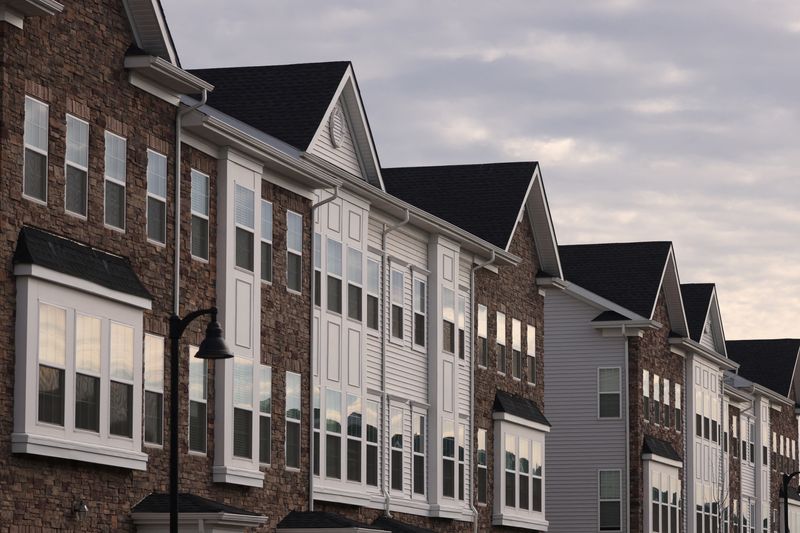 Houses are seen at The Collection at Morristown, a housing