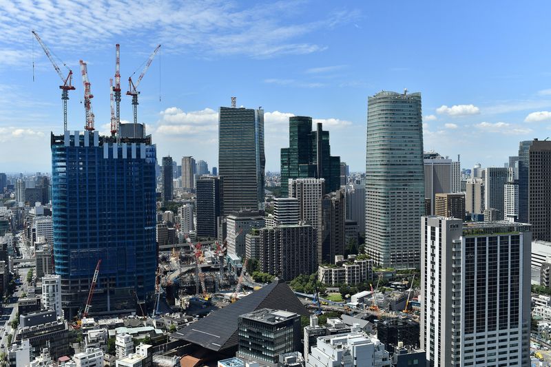 General view of the city of Tokyo, Japan