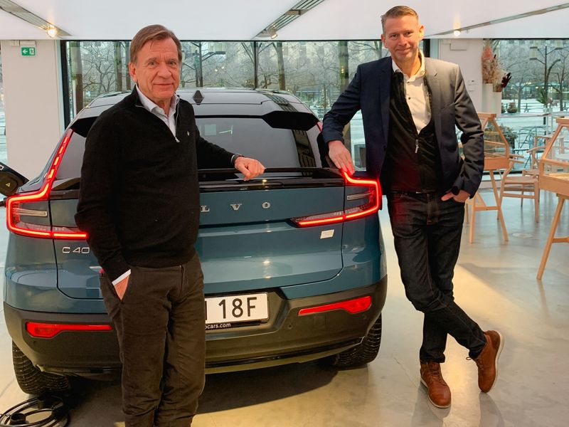 Volvo Cars CEO Hakan Samuelsson and Northvolt CEO Peter Carlsson