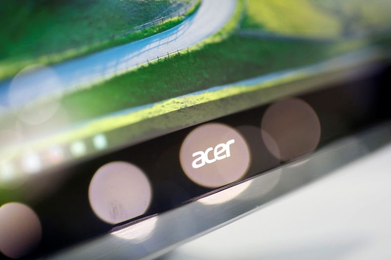 The logo of Taiwanese hardware manufacturer Acer is seen on