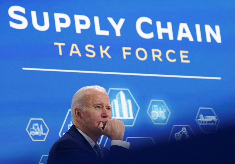 Biden meets with his Supply Chain Disruptions Task Force and