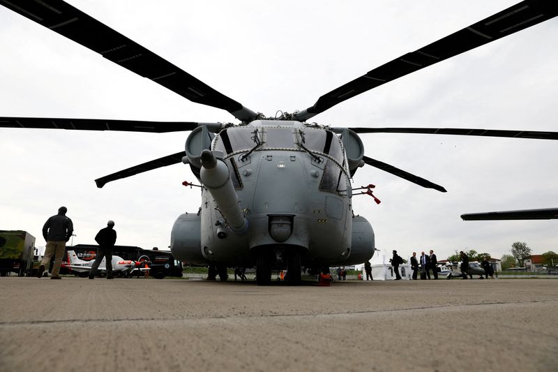 FILE PHOTO: A Sikorsky CH-53K King Stallion helicopter is seen