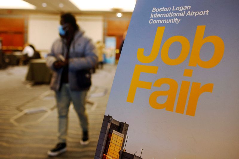 FILE PHOTO: Job fair is held for air travel related