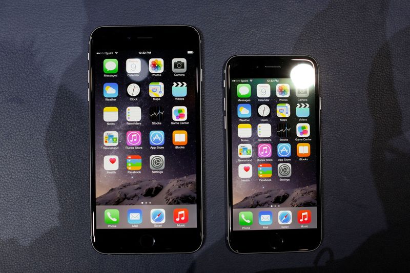 FILE PHOTO: The iPhone 6 and the iPhone 6 Plus