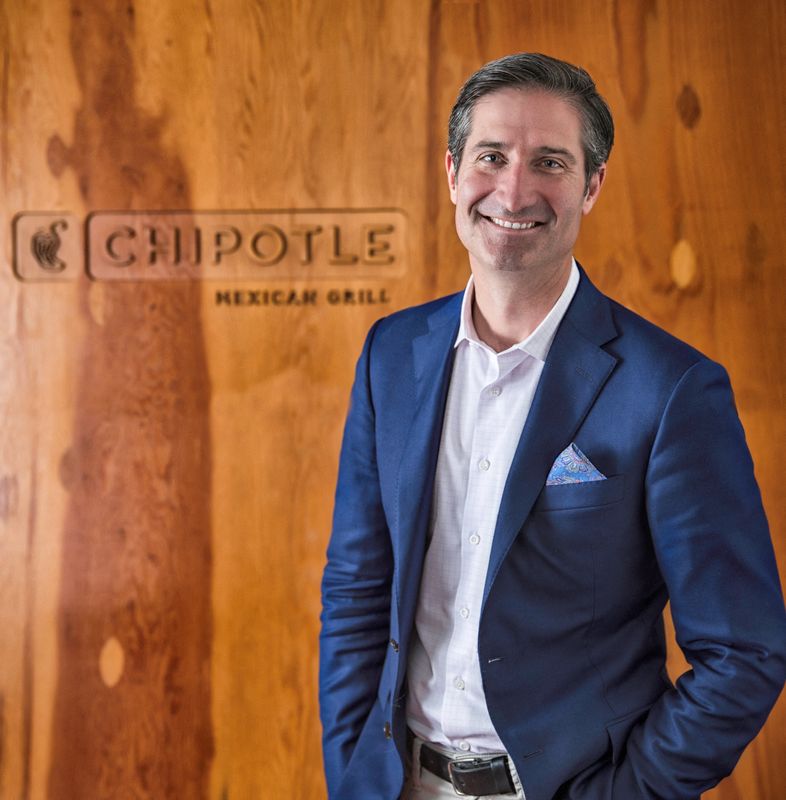 Brian Niccol, new CEO of Chipotle Mexican Grill, poses for