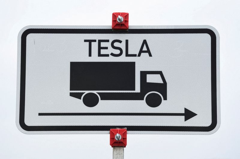 FILE PHOTO: Tesla’s electric car factory in Gruenheide