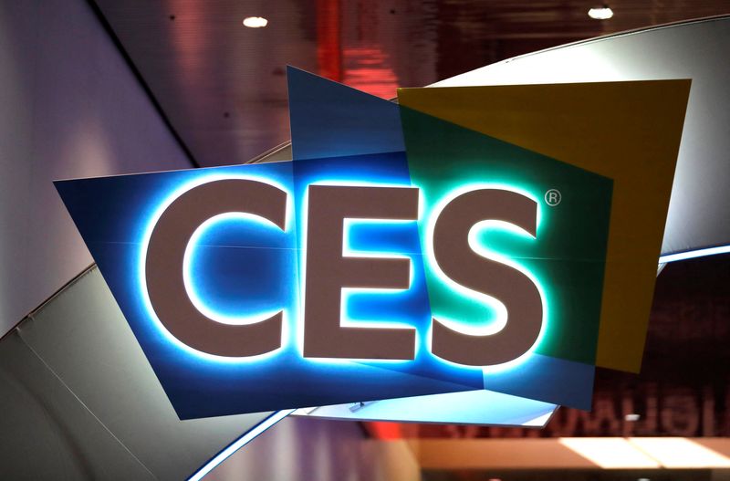 The CES logo is displayed in the lobby of the