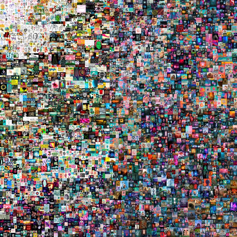 “EVERYDAYS: THE FIRST 5000 DAYS” is a collage, by a
