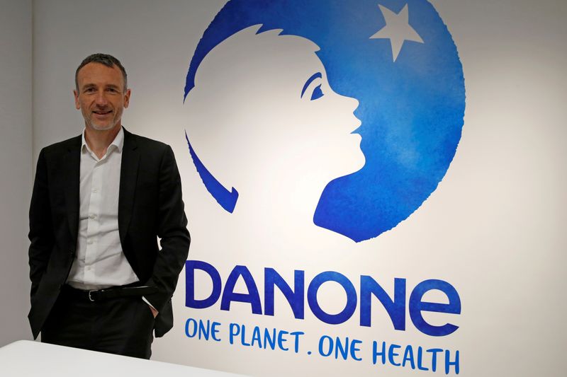 FILE PHOTO: Danone’s Faber before a news conference