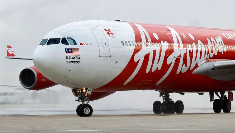 FILE PHOTO: An AirAsia X Airbus passenger jet arriving at
