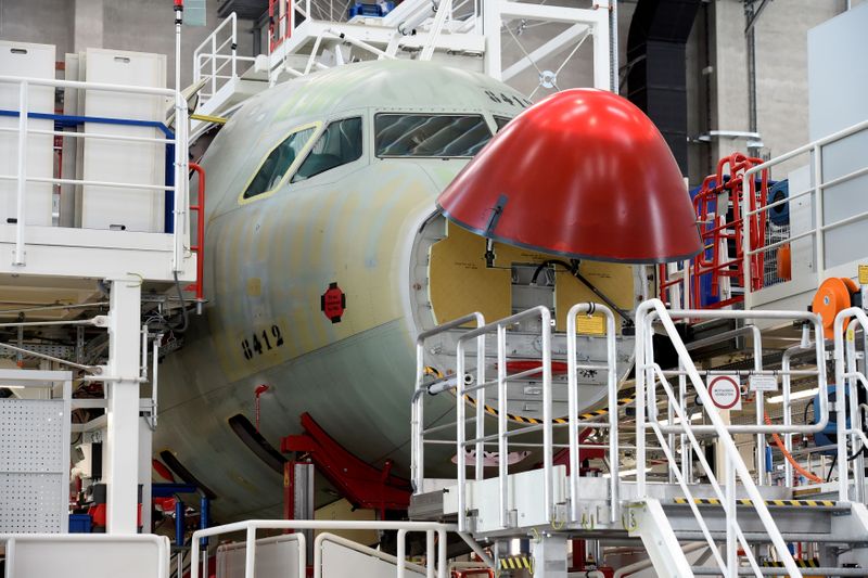 FILE PHOTO: A general view in a new A320 production