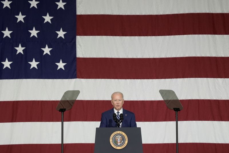 U.S. President Biden and first lady at Joint Base Langley-Eustis
