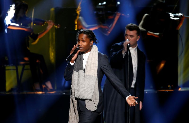 FILE PHOTO: A$AP Rocky performs “I’m Not the Only One”