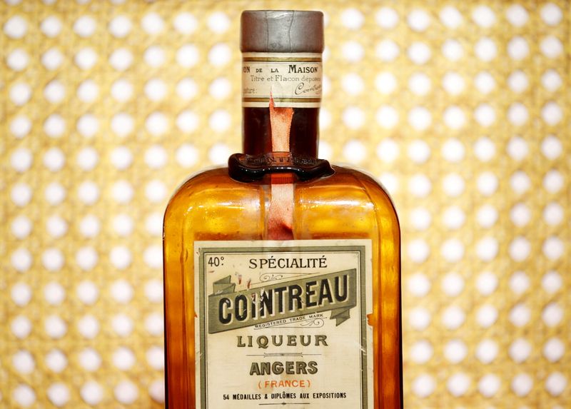 FILE PHOTO: A bottle of Cointreau is displayed at the