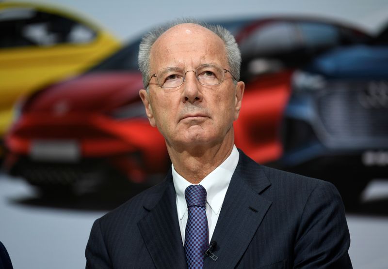Chairman of Volkswagen supervisory board, Hans Dieter Poetsch, addresses the