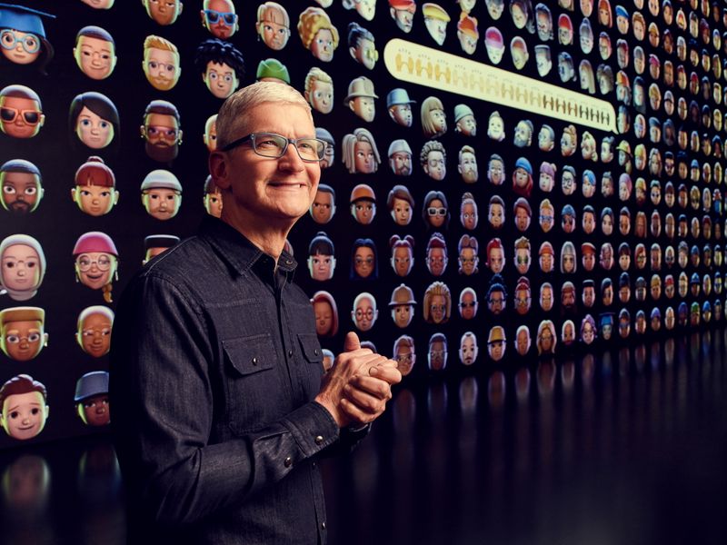 Apple CEO Tim Cook greets developers during Apple’s Worldwide Developers