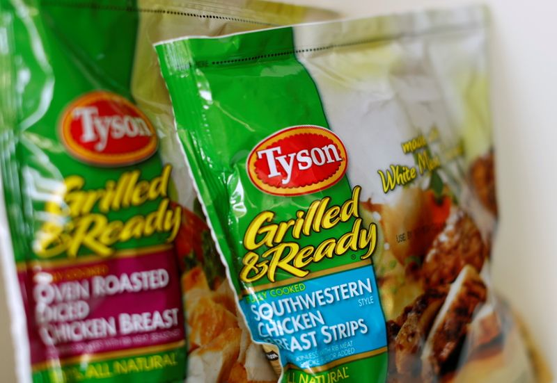 FILE PHOTO: Tyson food meat products are shown in this