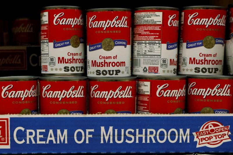 FILE PHOTO: Cans of Campbell’s Soup are displayed in a