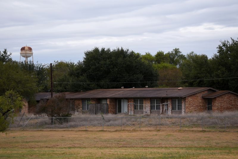 Vacant homes are seen at Lackland Air Force Base in