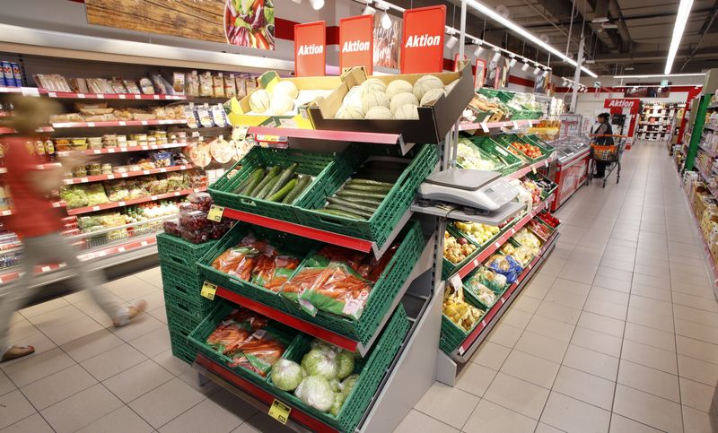 FILE PHOTO: Food is displayed at a supermarket of Swiss