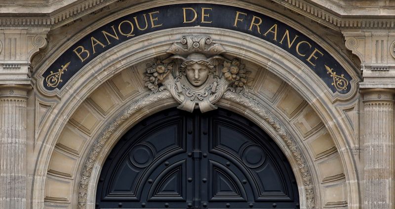 FILE PHOTO: Facade of the Bank of France “Banque de