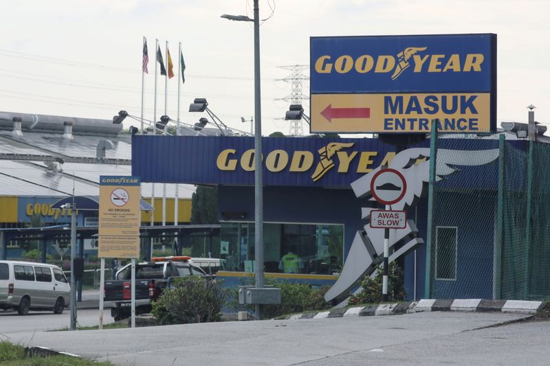 FILE PHOTO: A general view of Goodyear factory in Shah