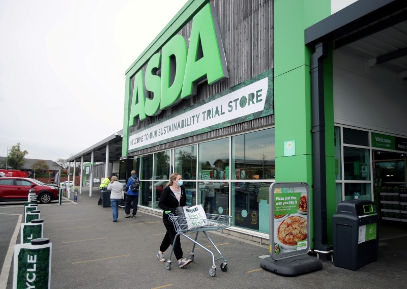 FILE PHOTO: A general view shows the UK supermarket Asda,