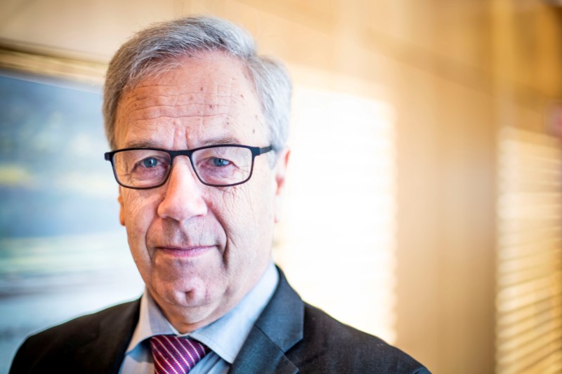 FILE PHOTO: Norway’s Central Bank Governor Oeystein Olsen poses in